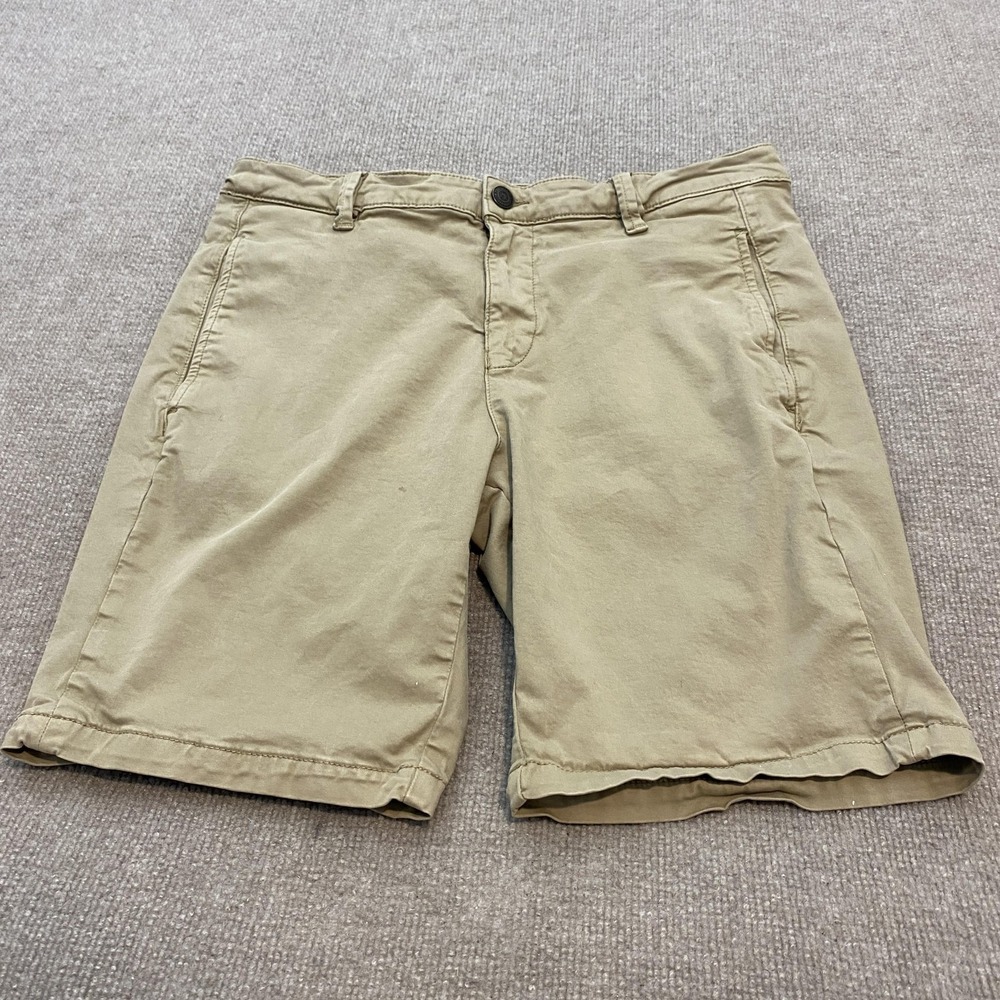 Mavi Simon Shorts Mens 34 Beige Chino Stretch‎ Casual 9 Inch Inseam Pockets Golf
